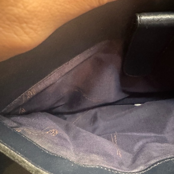 Etienne Aigner Shoulder Bag Blue Leather Crossbody Purse Handcrafted Vintage - Picture 12 of 16